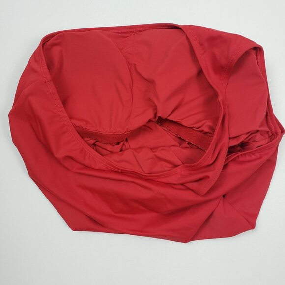 Andie Swim The Nantucket One Shoulder One Piece Swimsuit Women Sz 3XL Cherry Red - Picture 11 of 16